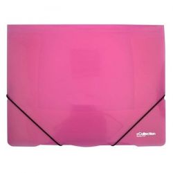 E-COLLECTION Gumis mappa E-COLLECTION A/4 manyag pink