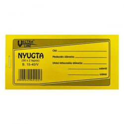 VECTRA-LINE Nyomtatvny nyugta VECTRA-LINE 1 soros 20 db/csomag