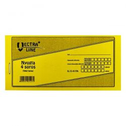 VECTRA-LINE Nyomtatvny nyugta VECTRA-LINE 4 soros 20 db/csomag