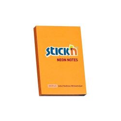STICK N ntapad jegyzettmb STICK`N 76x51mm neon narancs 100 lap
