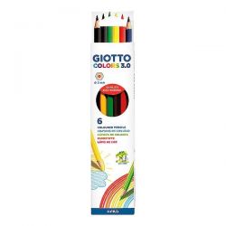 GIOTTO Sznes ceruza GIOTTO Colors 3.0 hatszglet 6 db/kszlet
