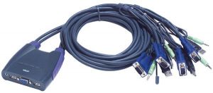 ATEN CS64US 4-Port USB VGA/Audio Cable KVM Switch (0, 9m,  1, 2m)