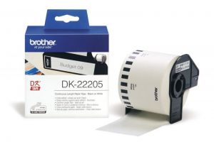 Brother DK-22205 folytonos szalagcmke 62mm x 30, 48m ntapads White (DK22205)
