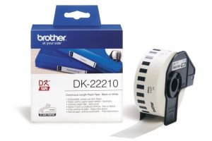 Brother DK-22210 folytonos szalagcmke 29mm x 30, 48m ntapads White (DK22210)