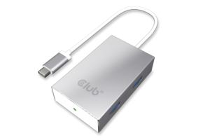Club3D SenseVision USB3.0 Type C - 4xUSB3.0 A Hub Silver (CSV-1541)