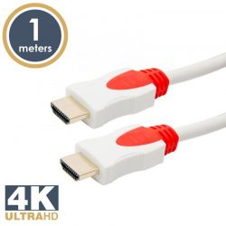 Delight Jelkbel HDMI-HDMI 2.0 3D aranyozott  Am/Am 1m White (20421)