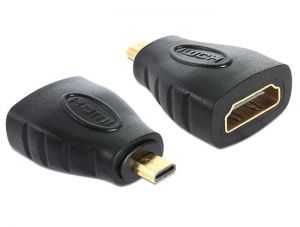 DeLock Adapter High Speed HDMI - micro D male > A female (65242)