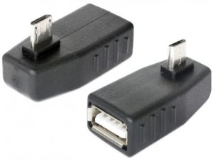 DeLock Adapter USB micro-B male > USB 2.0-A female OTG 90 angled (65474)
