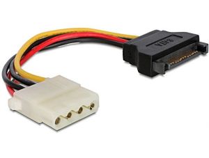DeLock Power Cable SATA 15 pin female > 4 pin female 0, 12m (60115)