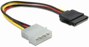 DeLock Power Cable SATA HDD > 4 pin male  straight (60100)