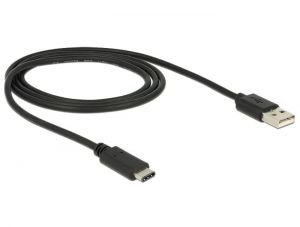 DeLock USB Type-C 2.0 - USB2.0 A cable 1m Black (83600)