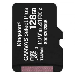 Kingston 128GB microSDXC Canvas Select Plus Class 10 100R A1 C10 Card adapter nlkl (SDCS2/128GBSP)