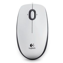 Logitech B100 Optical USB Mouse White (910-003360)