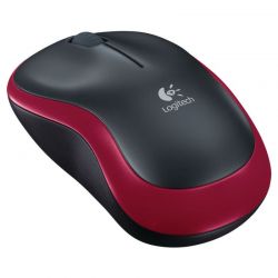 Logitech M185 Wireless Mouse Red (910-002240)