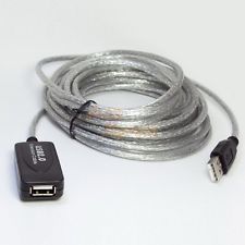 Noname USB 2.0 hosszabbt kbel 10m ersts Grey (95119)