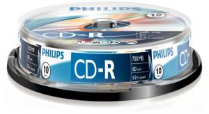 Philips CD-R 80 52x 10db/henger (10-es cmke) (PH334543 / CPHC10)