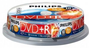 Philips DVD+R 4, 7GB 10x Hengeres 10db/csomag (10-es cmke) (PH922302)