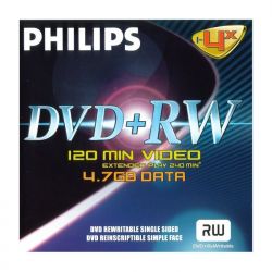 Philips DVD-RW 4, 7Gb 4x (1-es cmke) (PH386245 / DPHMW)