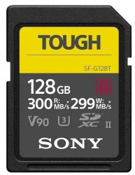 Sony 128GB SDXC Tough Class 10 UHS-II CL10 U3 V90 (SFG128TG / SF-128TG)