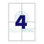 Bluering Etikett cmke, 105x148mm, 100 lap, 4 cmke/lap Bluering