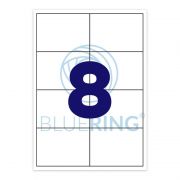 Bluering Etikett cmke, 105x74mm, 100 lap, 8 cmke/lap Bluering