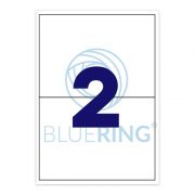 Bluering Etikett cmke, 210x148mm, 100 lap, 2 cmke/lap Bluering