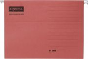 OPTIMA Fggmappa OPTIMA A/4 karton piros 25 darabos