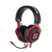 KONIX - DUNGEONS & DRAGONS ''D20'' 7.1 Fejhallgat Vezetkes Gaming Stereo Mikrofon, Fekete-Piros