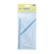 Educa Vonalzkszlet, hromszg 13 cm s 18cm, ( 45/60 ) 2 db/bliszter Educa