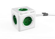 Allocacoc PowerCube Extended 1, 5m White/Green (1300GN/DEEXPC)