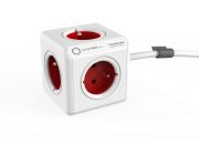 Allocacoc PowerCube Extended 3m White/Red (BN3046 / 1307/DEEXPC)