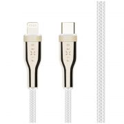 FIXED Braided Cable USB-C/Lightning,  1, 2m,  white (FIXDB-CL12-WH)