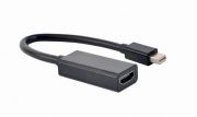 Gembird 4K Mini DisplayPort to HDMI Adapter Cable Black (A-MDPM-HDMIF4K-01)