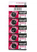 Maxell CR2016 Ltium Gombelem 5db/csomag (76903CM)