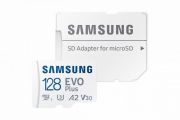 Samsung 128GB microSDXC EVO Plus Class10 U3 A2 V30 + adapterrel (MB-MC128KA/EU)