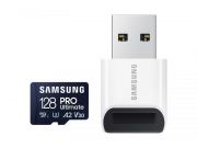 Samsung 128GB microSDXC Pro Ultimate Class10 U3 A2 V30 + Reader (MB-MY128SB/WW)